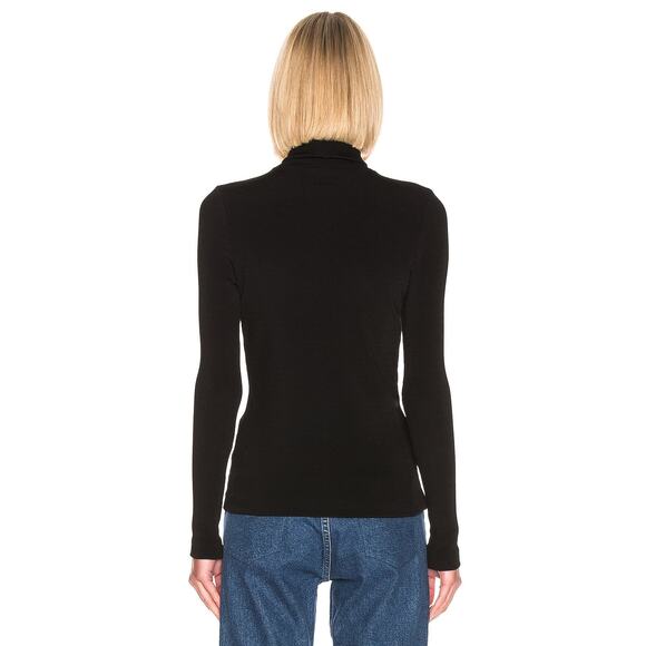 Goldsign The Rib Turtleneck Pullover Sweater Long Sleeve Black Size Large NWT - Picture 4 of 14